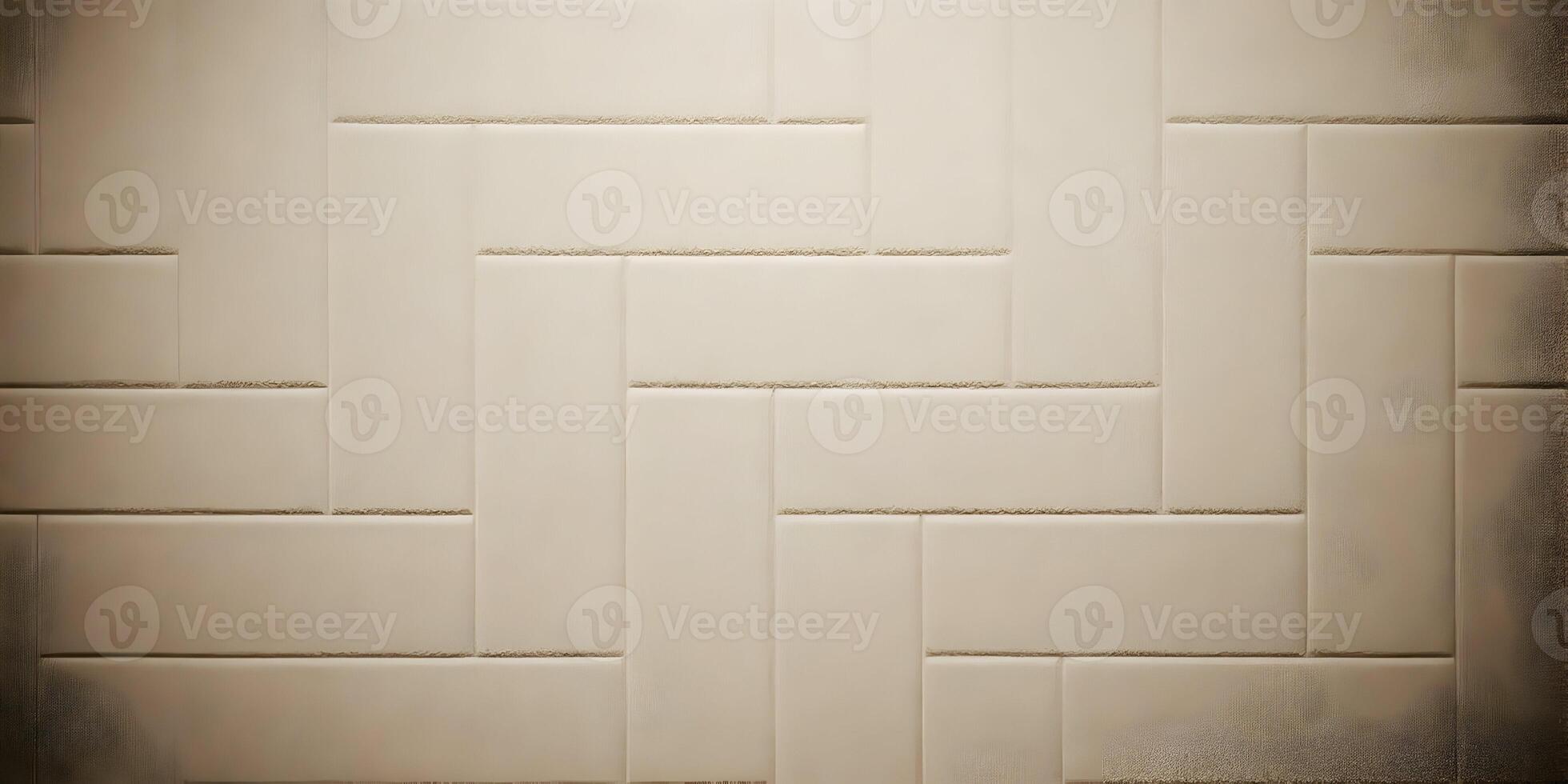 Beige Textured Wall Background Interlocking Rectangular Blocks Pattern photo