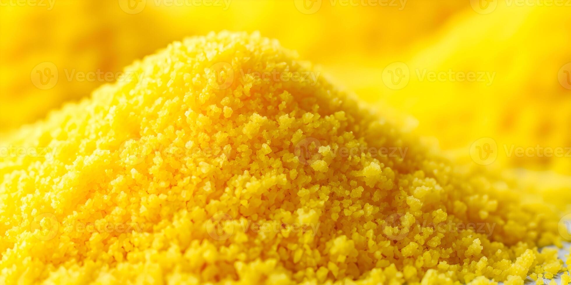 Closeup of Yellow Couscous Grain Heap Food Photography photo