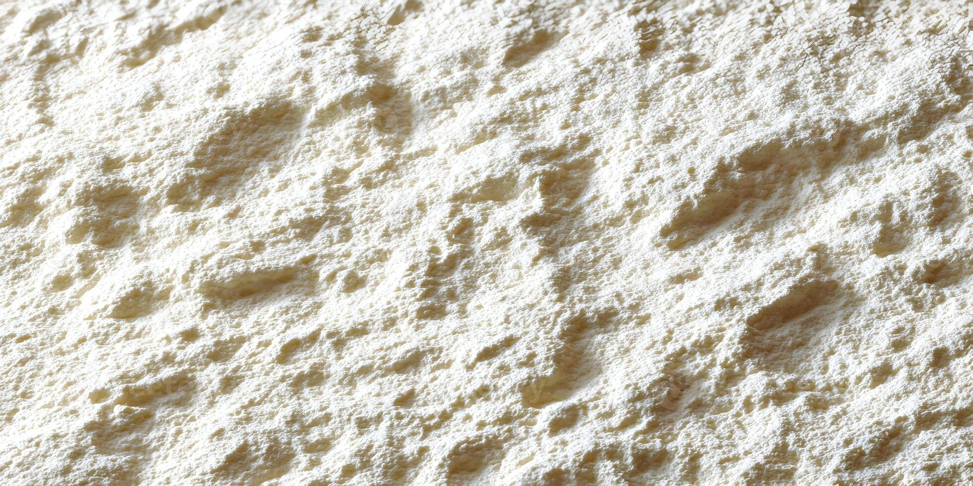 Closeup Texture of Unbleached White Flour Baking Ingredient photo