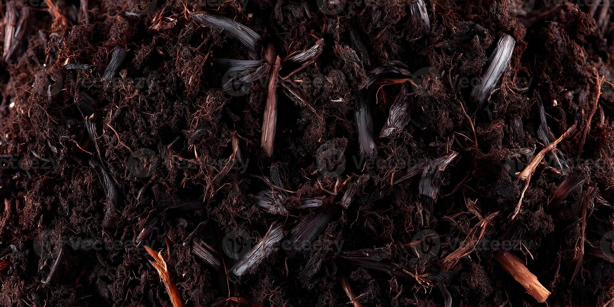 Dark Brown Soil Texture Background Close Up photo