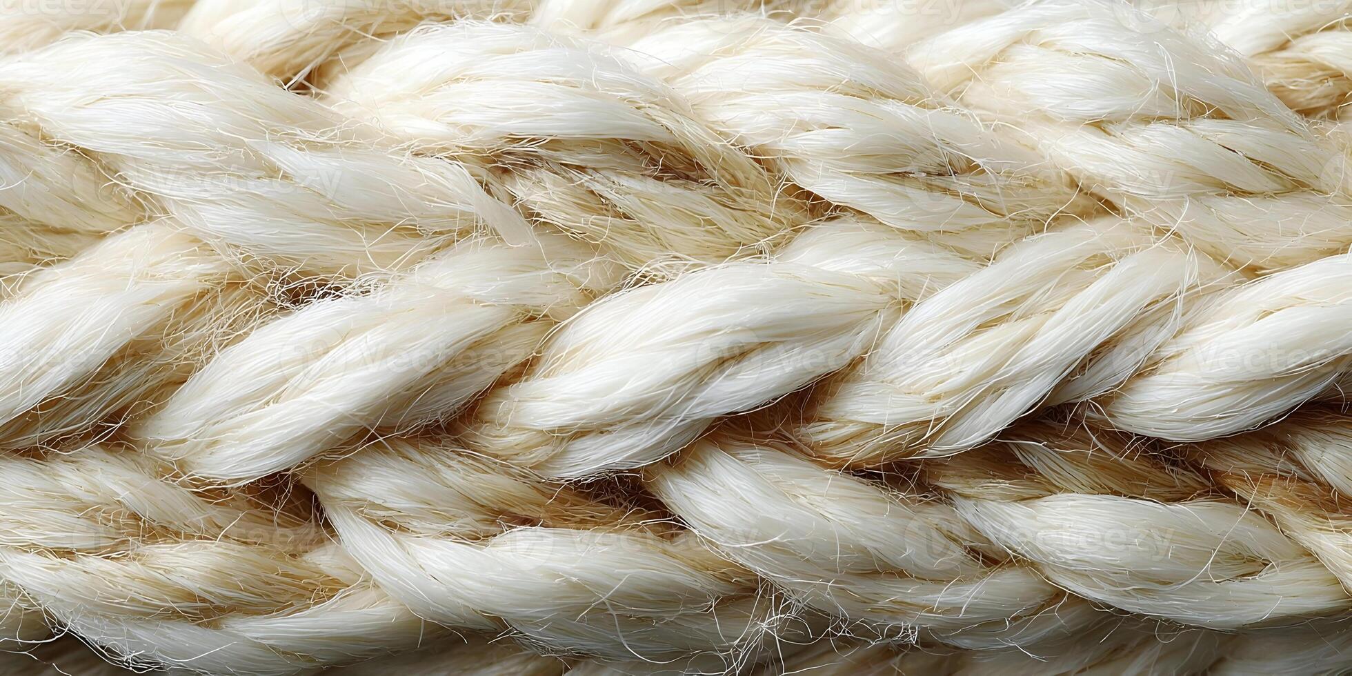 Creamy White Twisted Fiber Texture Close Up Detailed Image photo