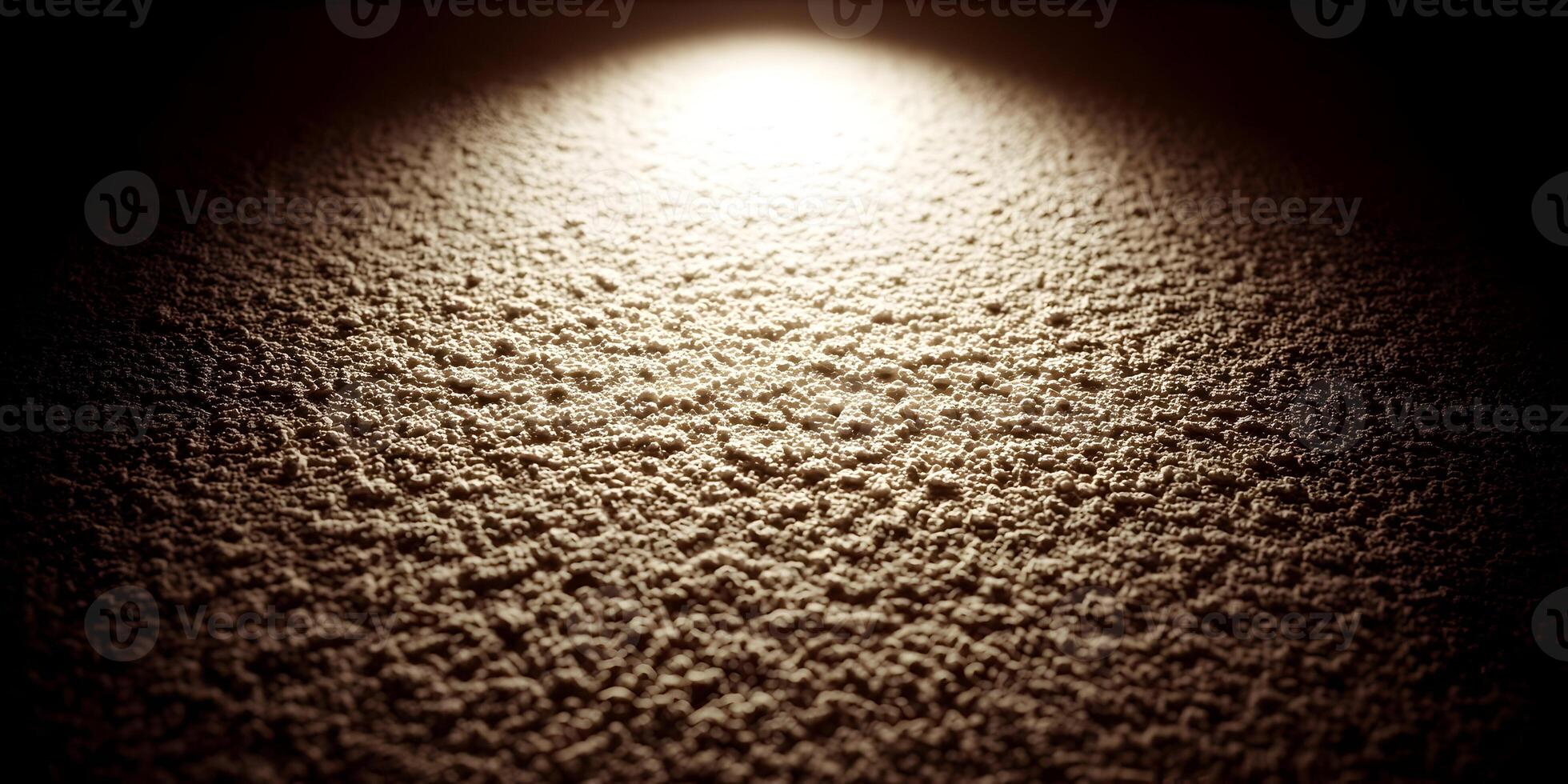 Illuminated Beige Popcorn Ceiling Texture Background photo