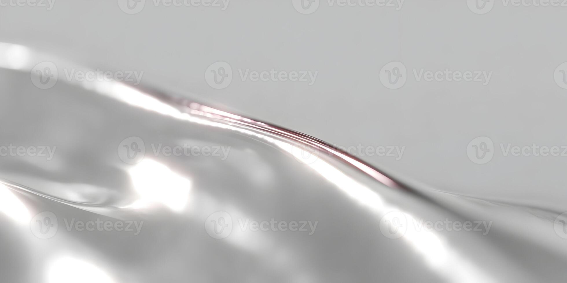 Abstract Silver Liquid Flowing Smooth Surface Background photo