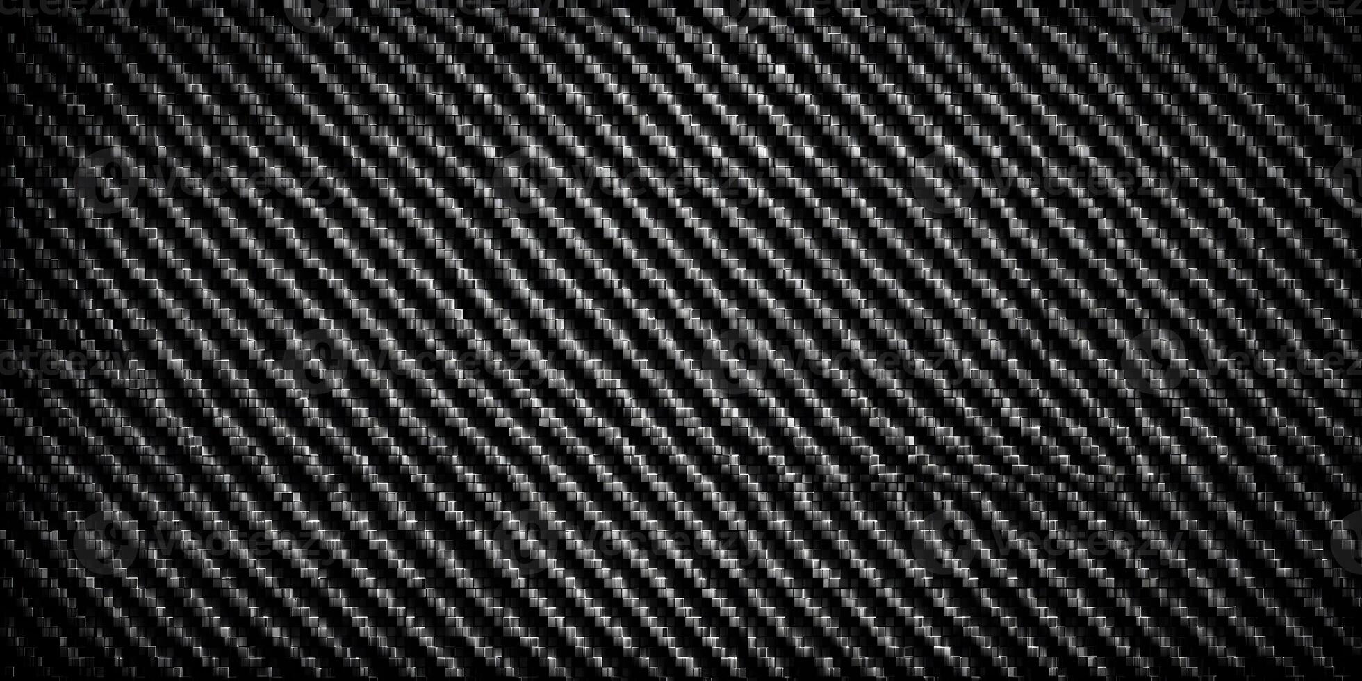 Black and White Diagonal Carbon Fiber Texture Background photo
