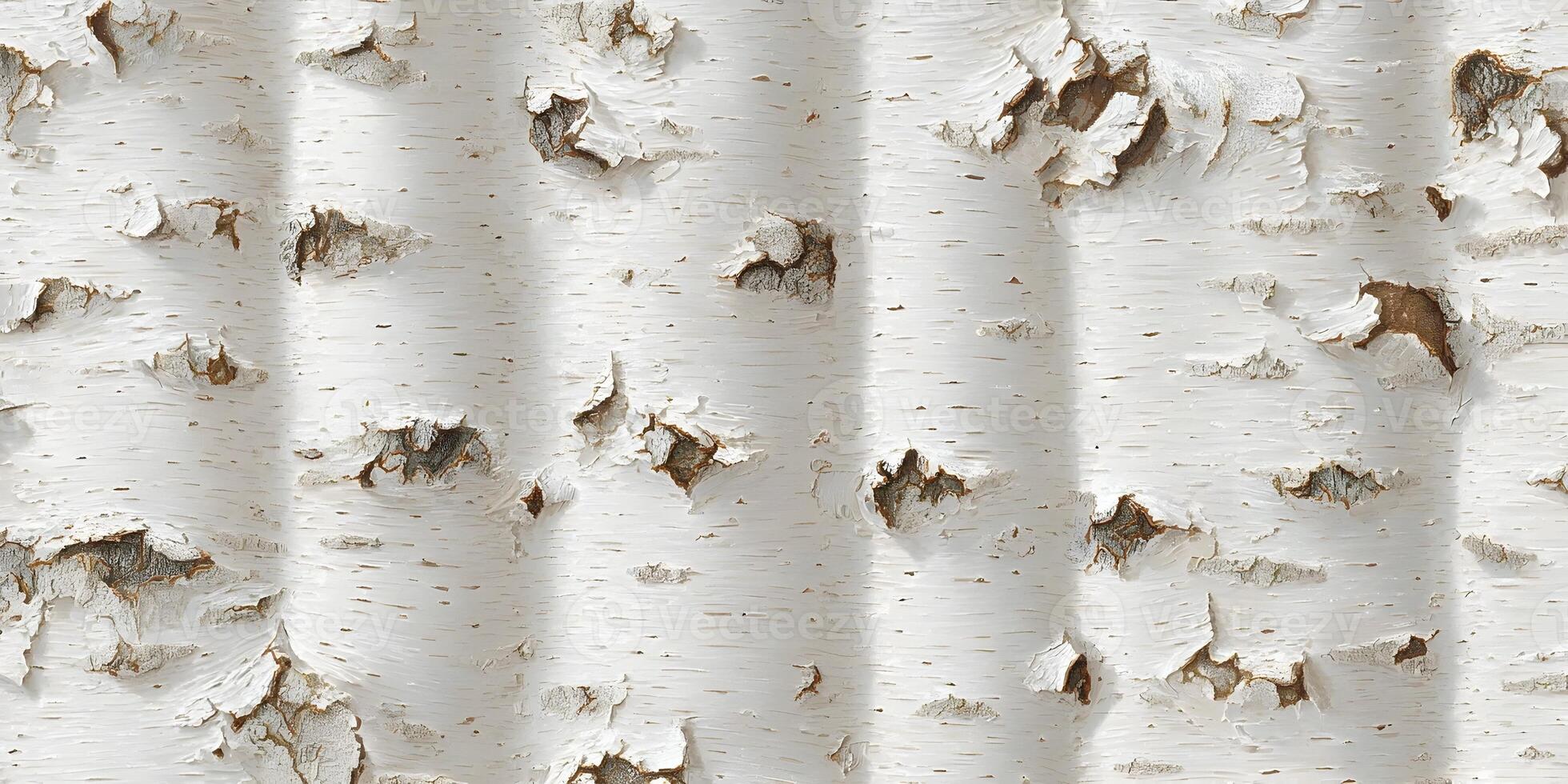 White Birch Tree Bark Texture Seamless Pattern Detailed Closeup Photography photo