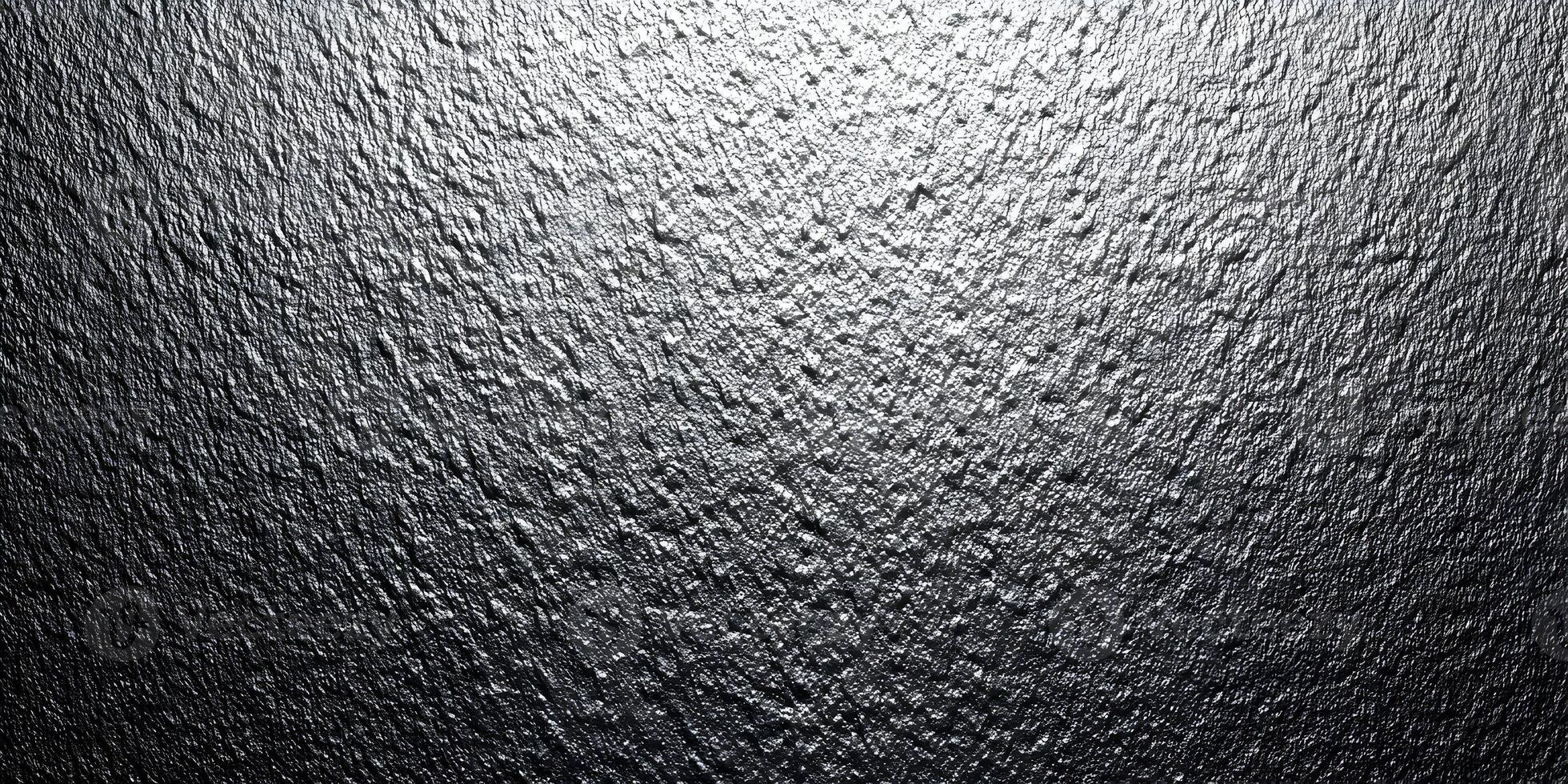 Dark Gray Textured Background Silver Metal Surface Rough Wall Pattern photo