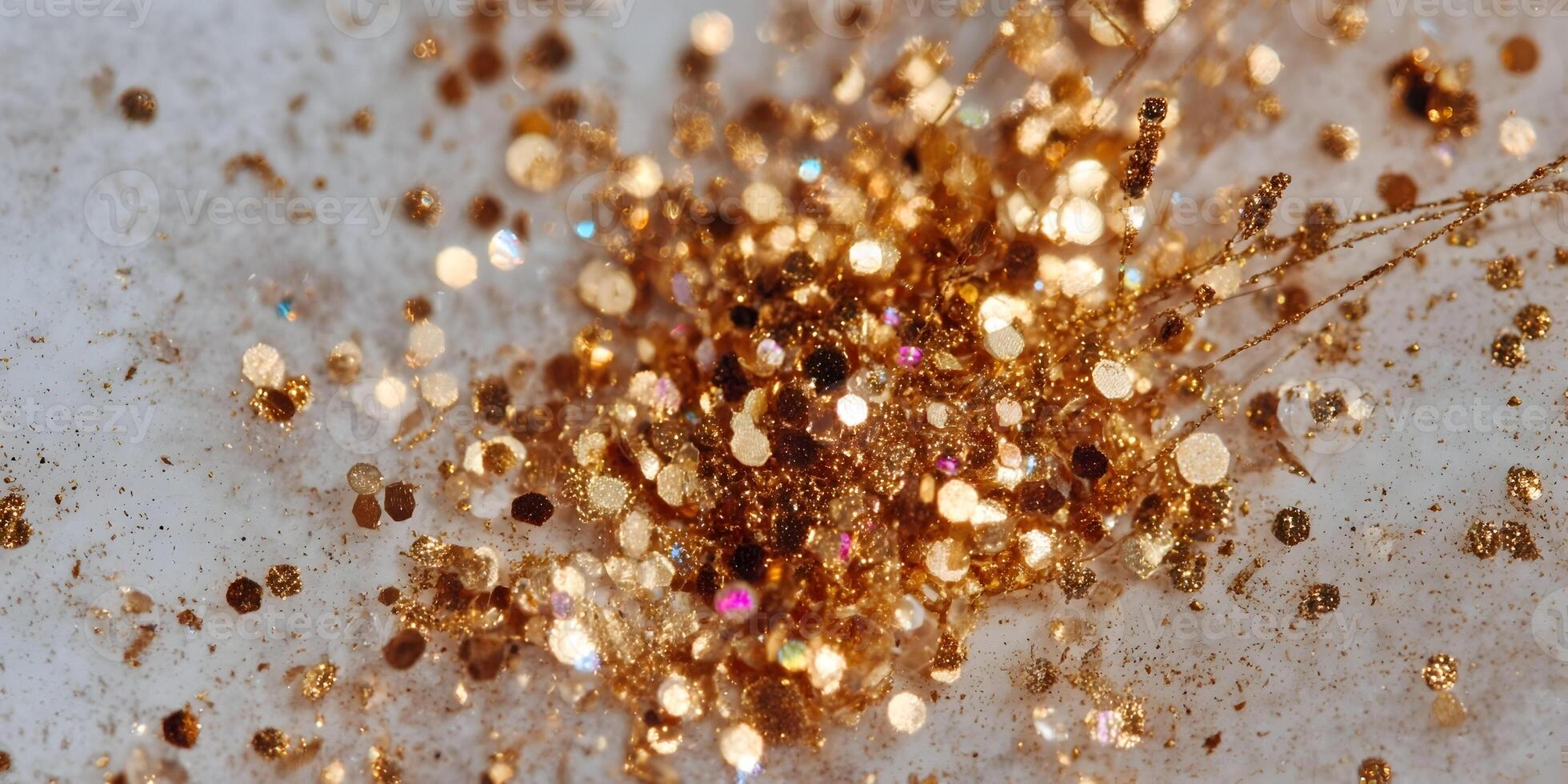 Gold Glitter Texture Sparkling Background Shimmering Festive Design photo