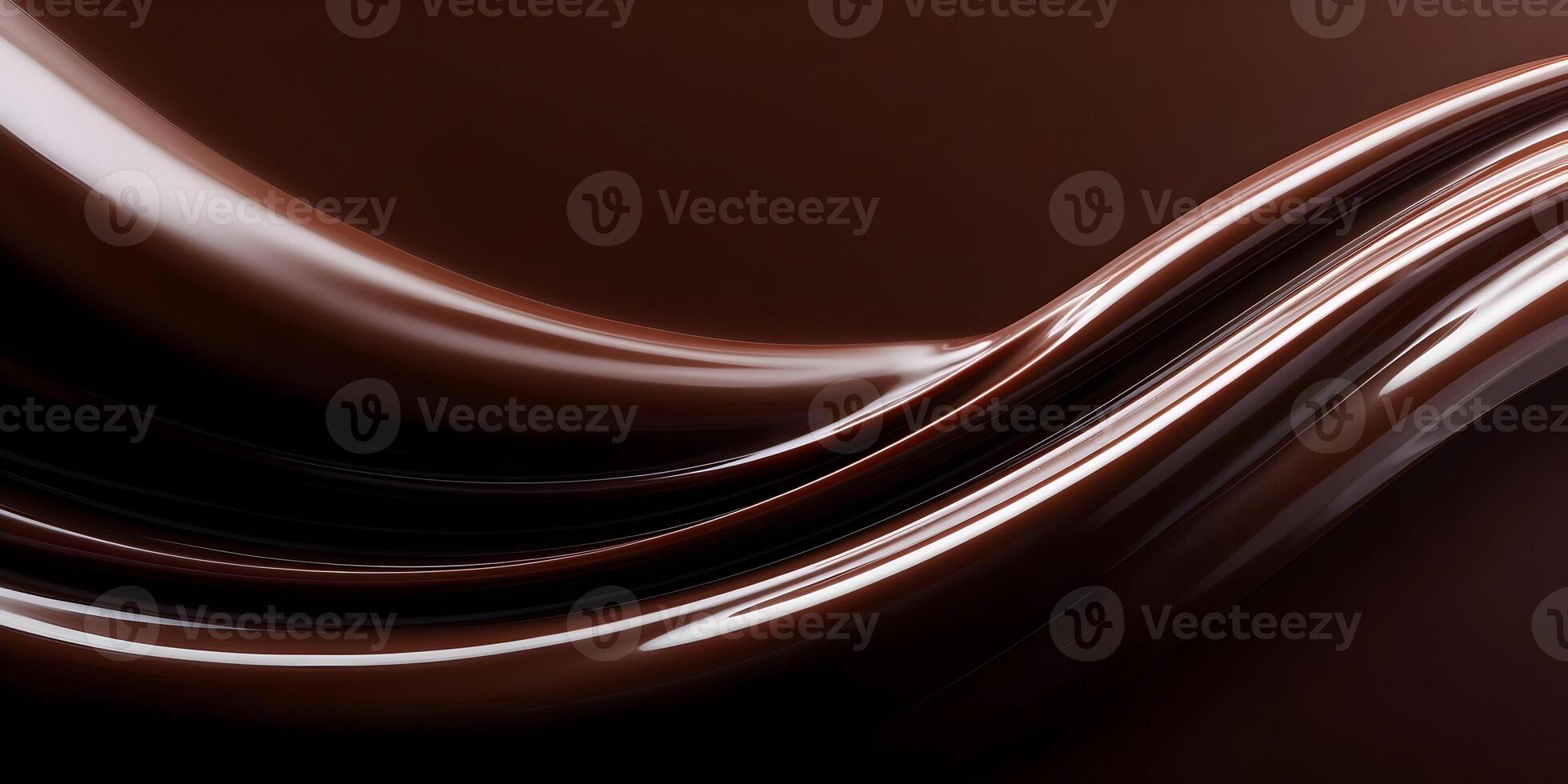 Dark Chocolate Flowing Swirls Melted Chocolate Abstract Background Delicious Dessert Sweet Treat Culinary Image photo