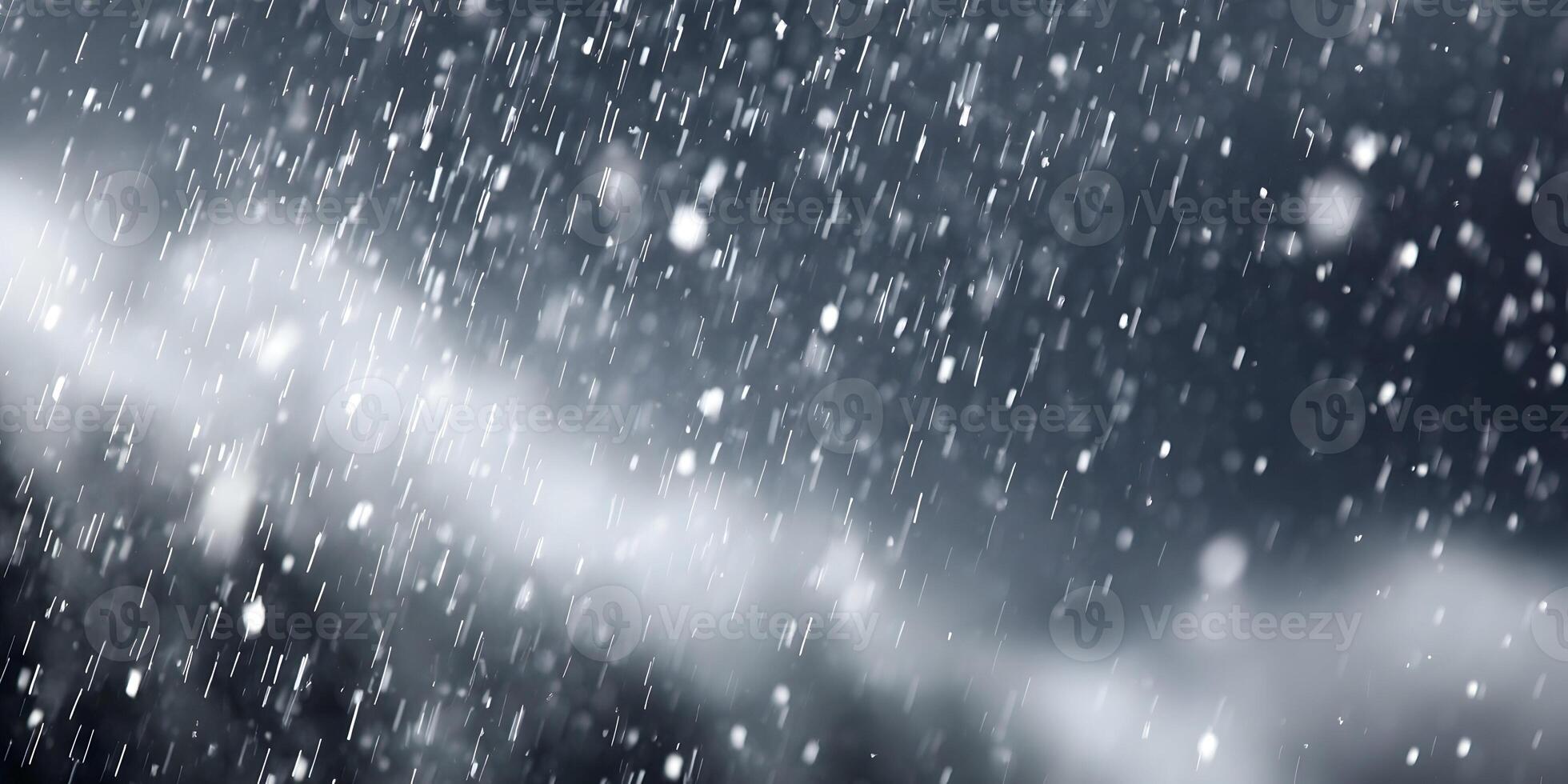 Falling Snow Winter Background White Snowflakes Dark Sky photo