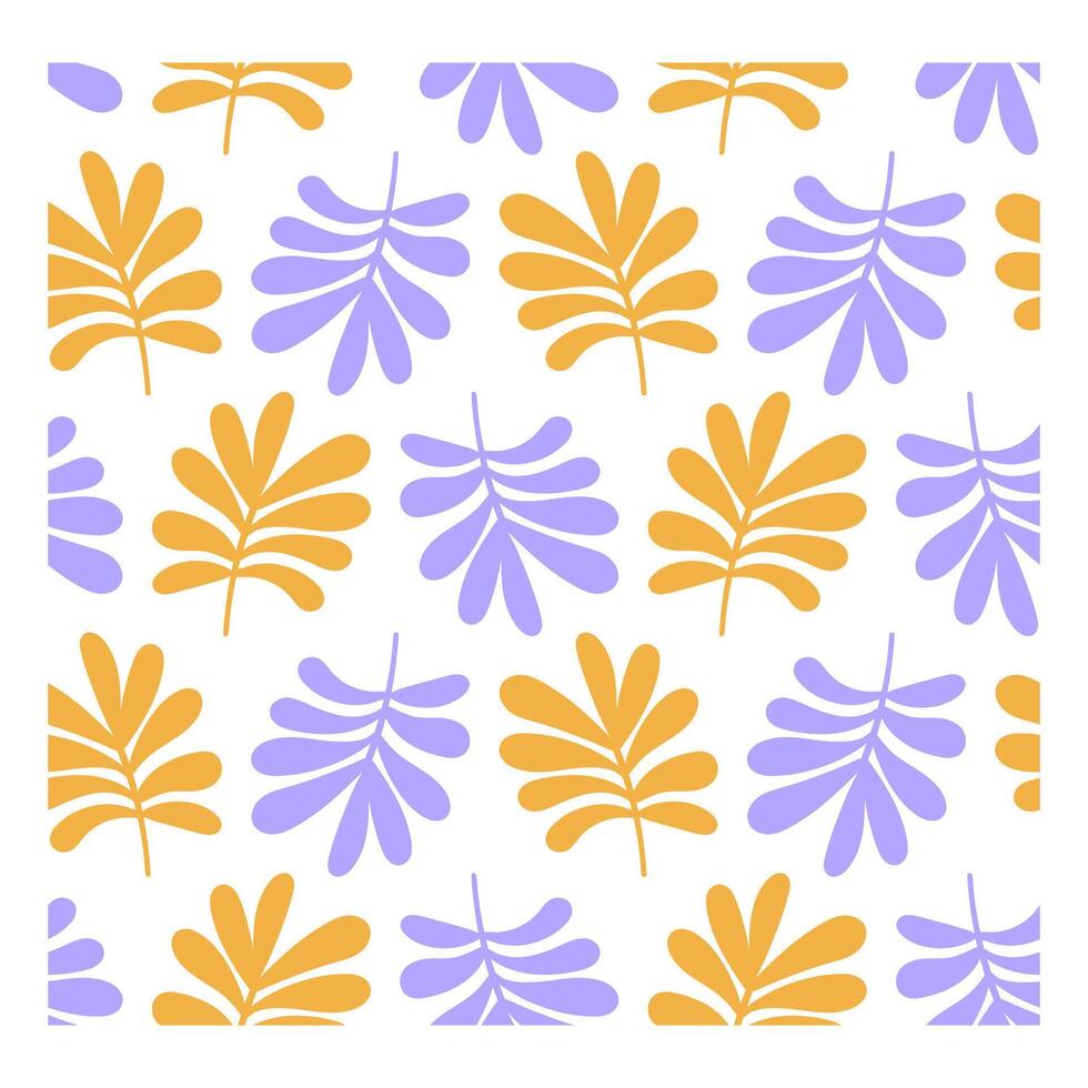 Colorful leaf pattern design vector