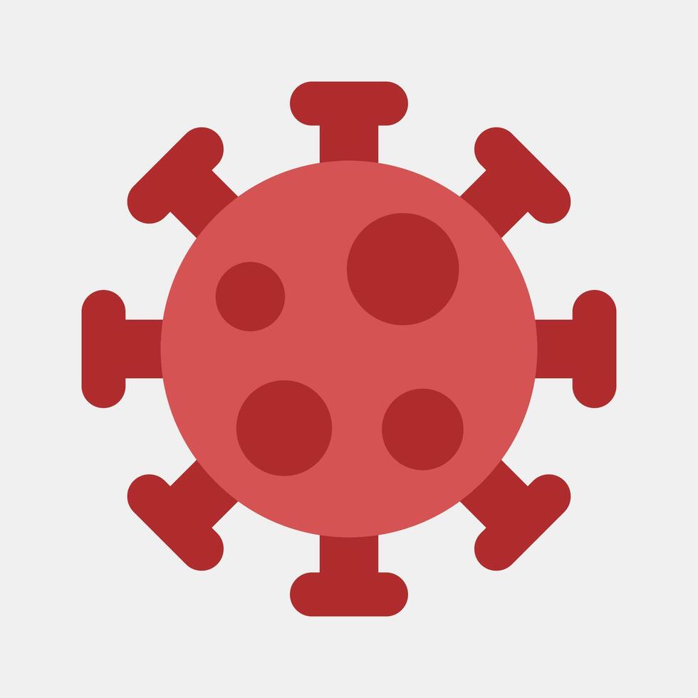 Icon virus. Medical elements. Icon in flat style. vector