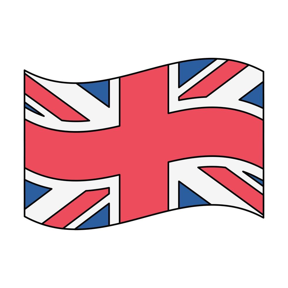 union jack flag icon element illustration vector