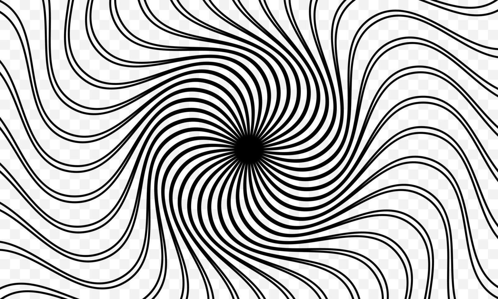 abstract black and white psychedelic lines vector