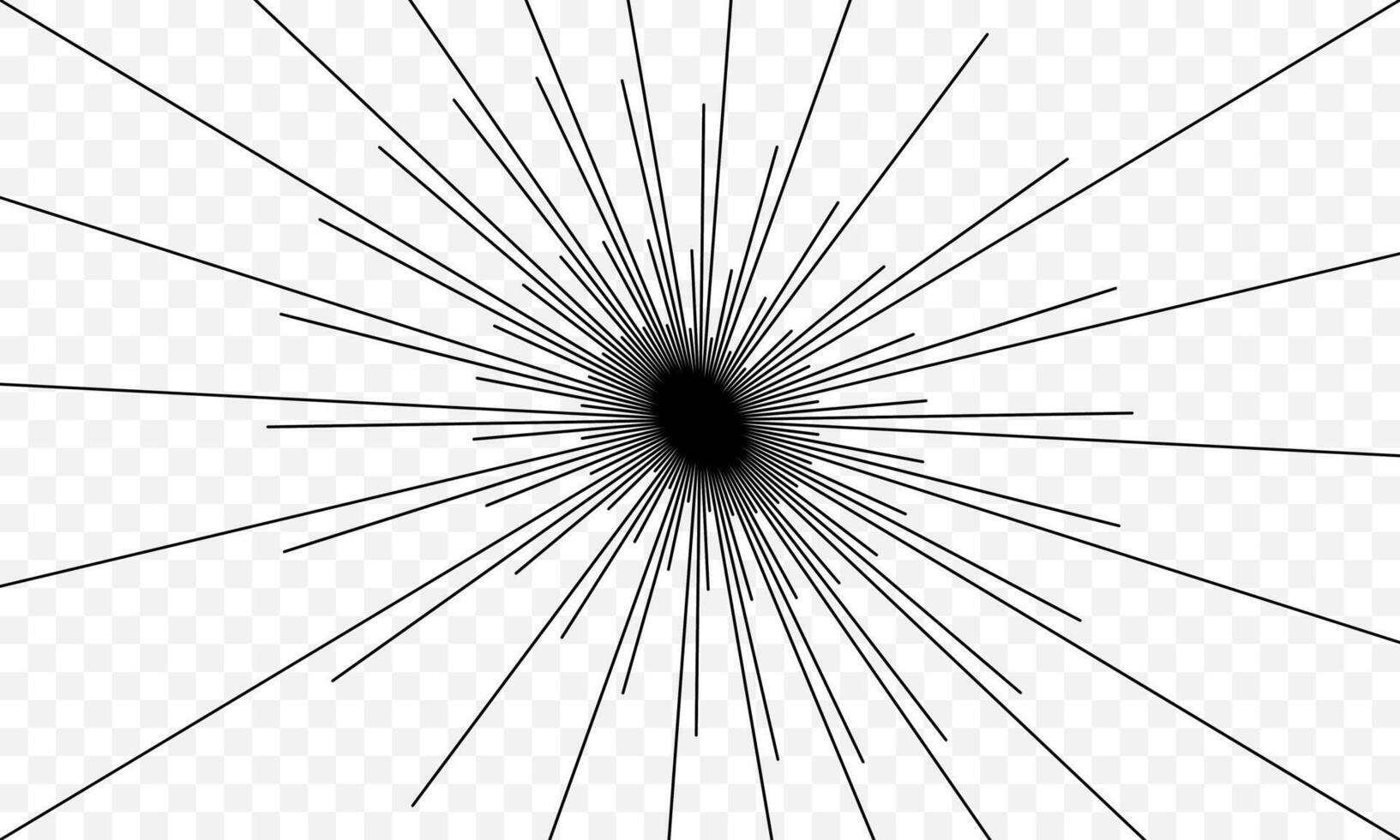 abstract black radial exploding lines vector