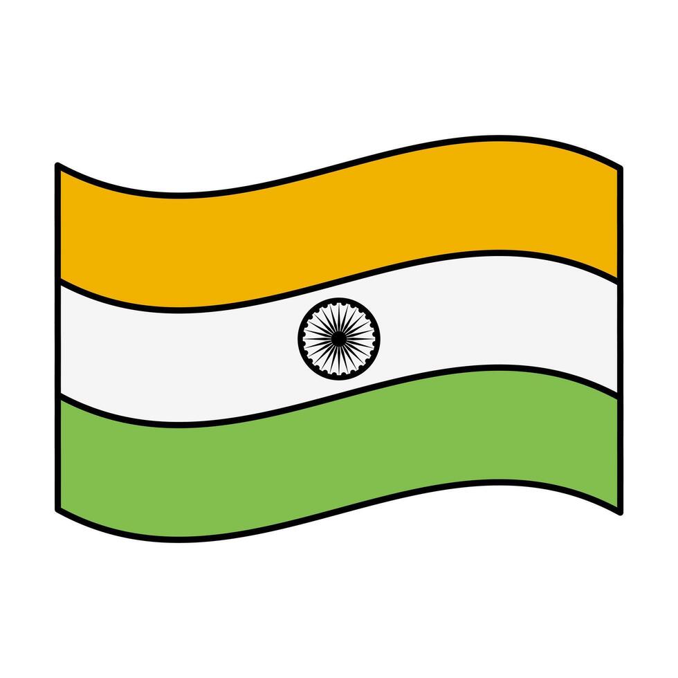 indian flag icon element illustration vector
