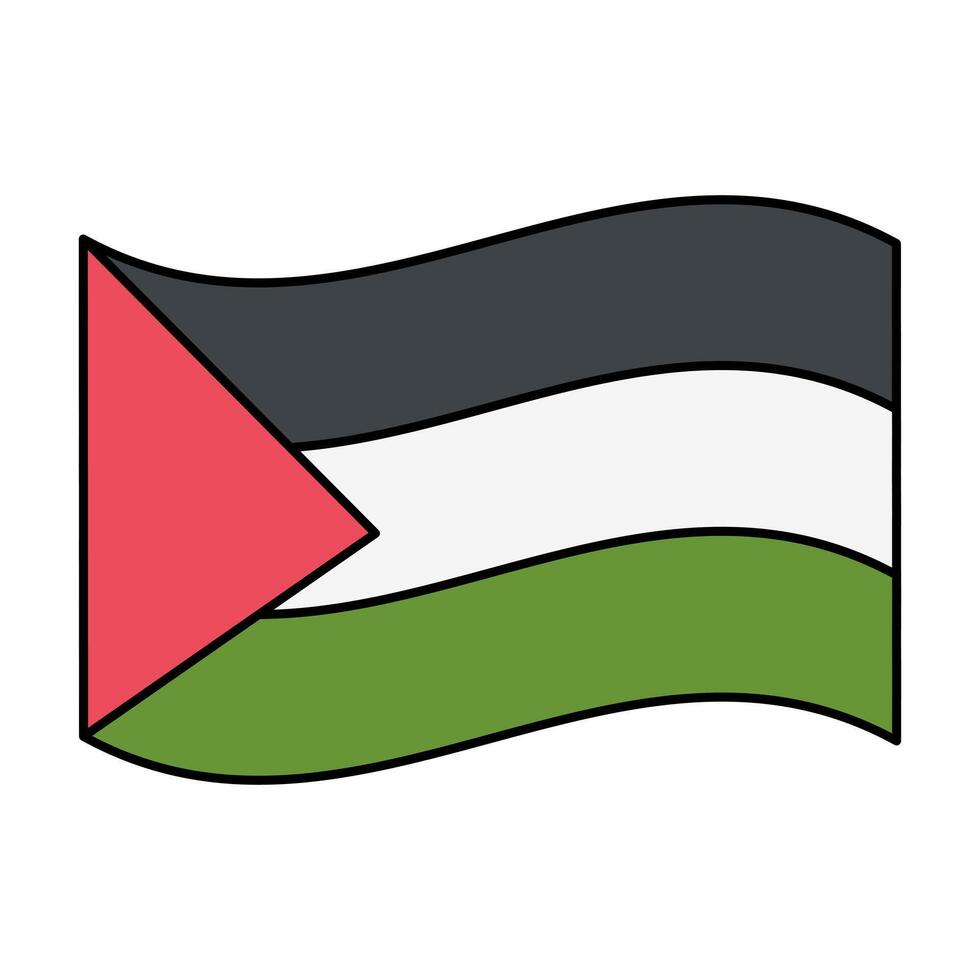 palestine flag icon element illustration vector