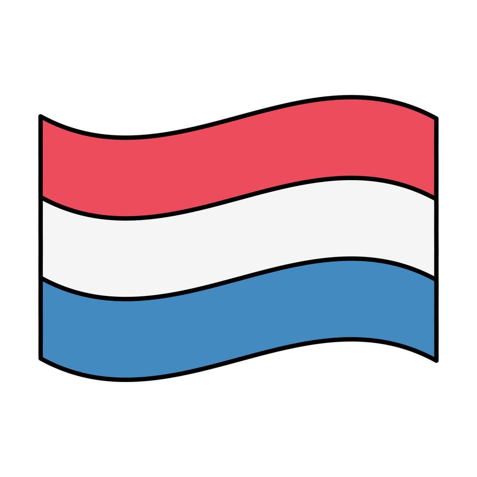 luxembourg flag icon element illustration vector