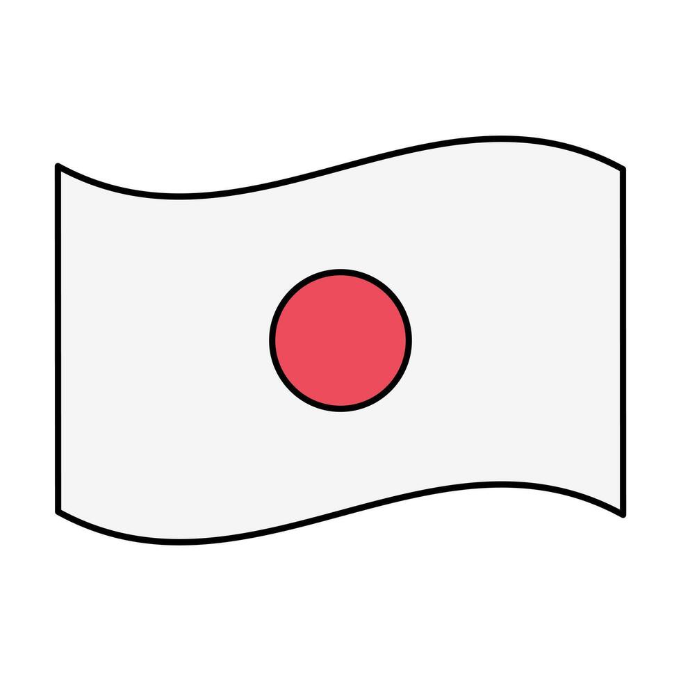 japanese flag icon element illustration vector