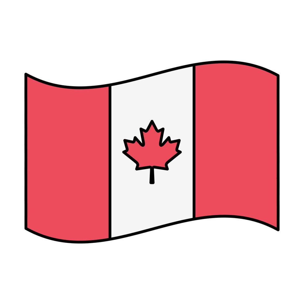 canadian flag icon element illustration vector