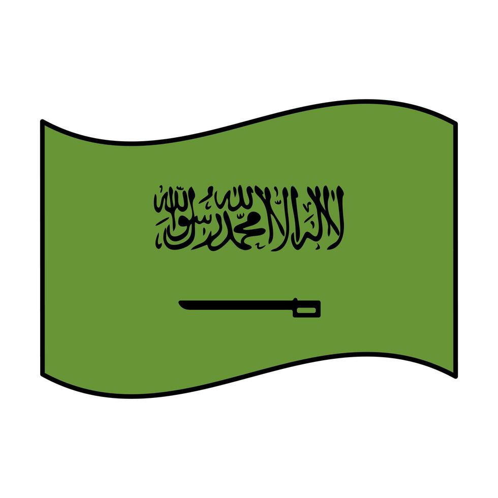 saudi arabia flag icon element illustration vector