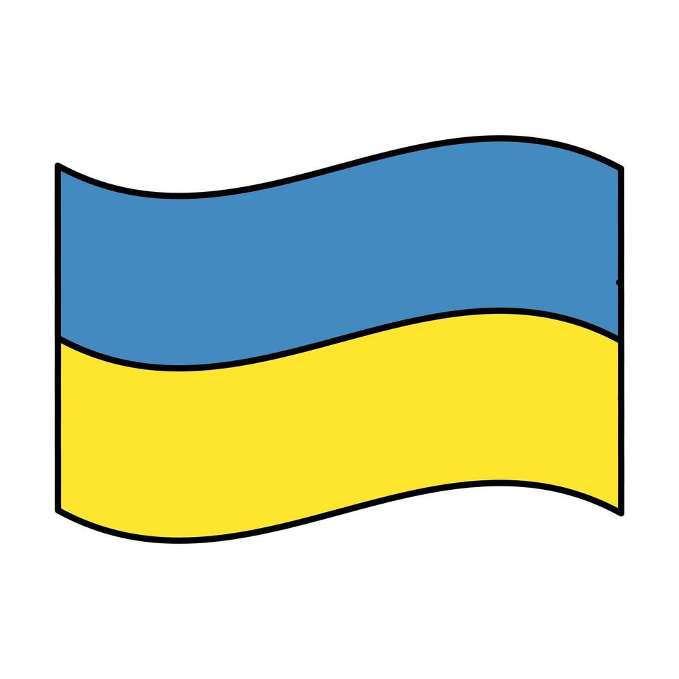 ukraine flag icon element illustration vector