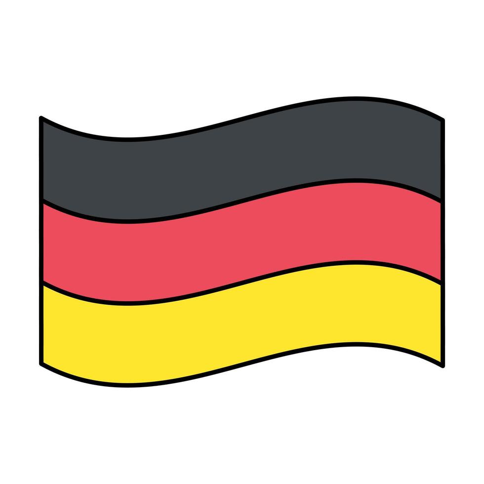german flag icon element illustration vector