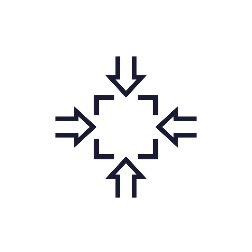 compact size icon, pictogram on white vector