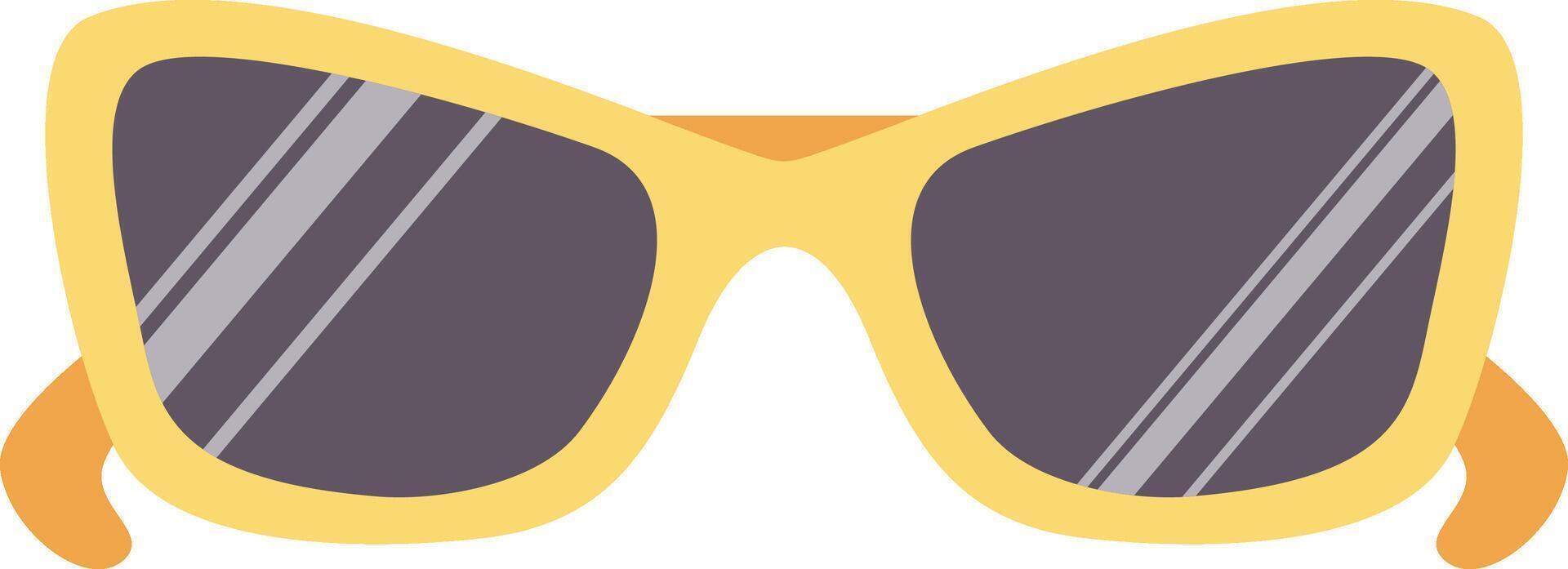 Sunglasses. Eyewear sun protection. Hand drawn illustration. vector