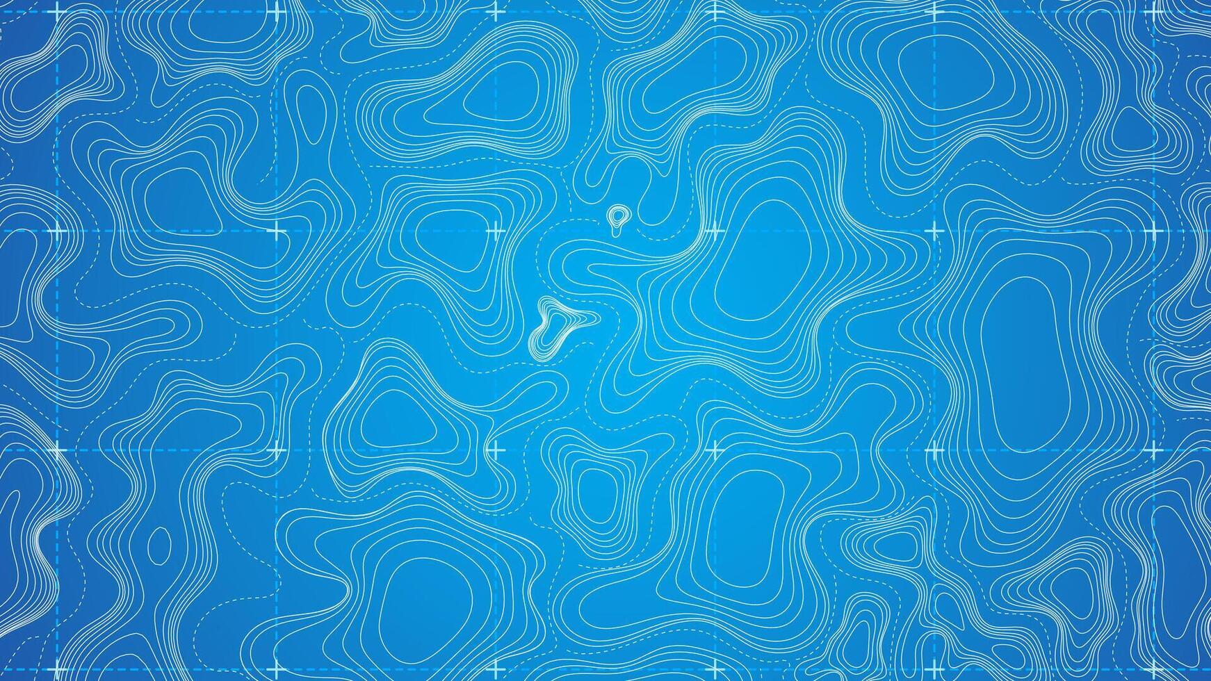 topography map modern technology blue background banner template vector