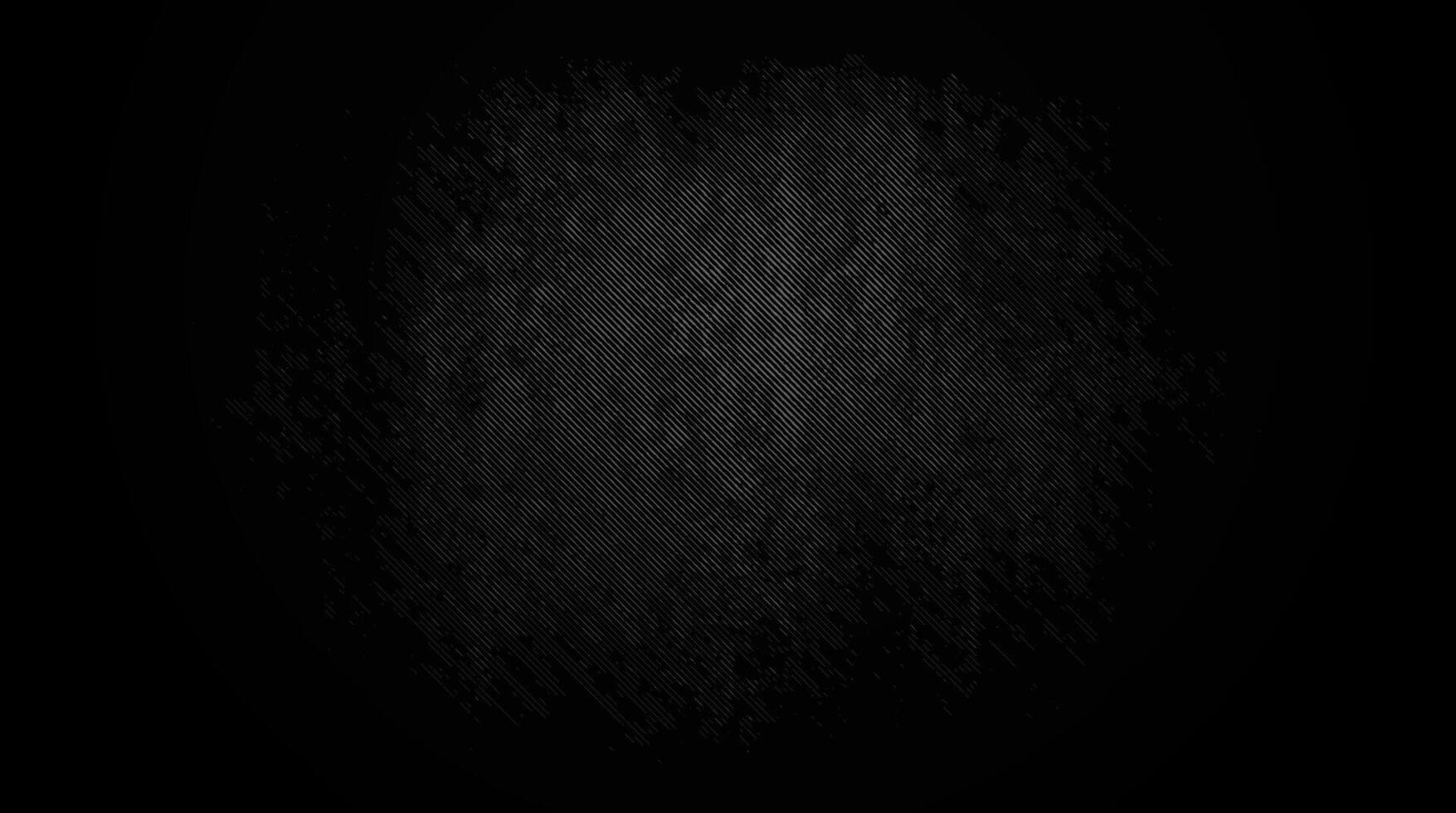 Dark grunge texture with diagonal fine lines and distressed edges. Elegant black linear halftone vintage style vignette background. vector
