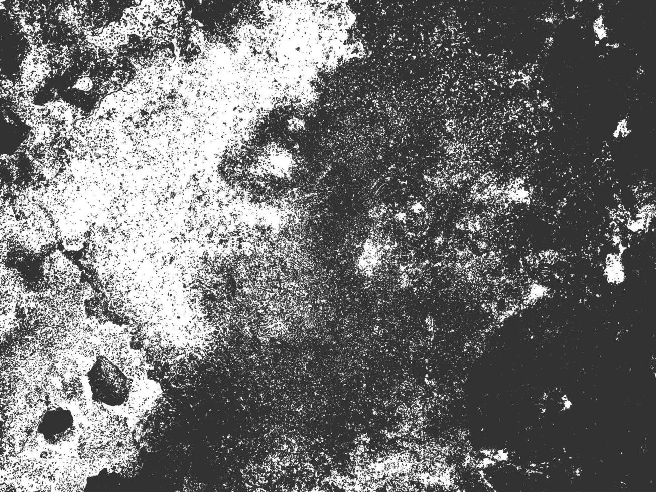 Abstract grunge texture with black grainy spots and splatters on a white background. Raw expressive and chaotic design element. vector