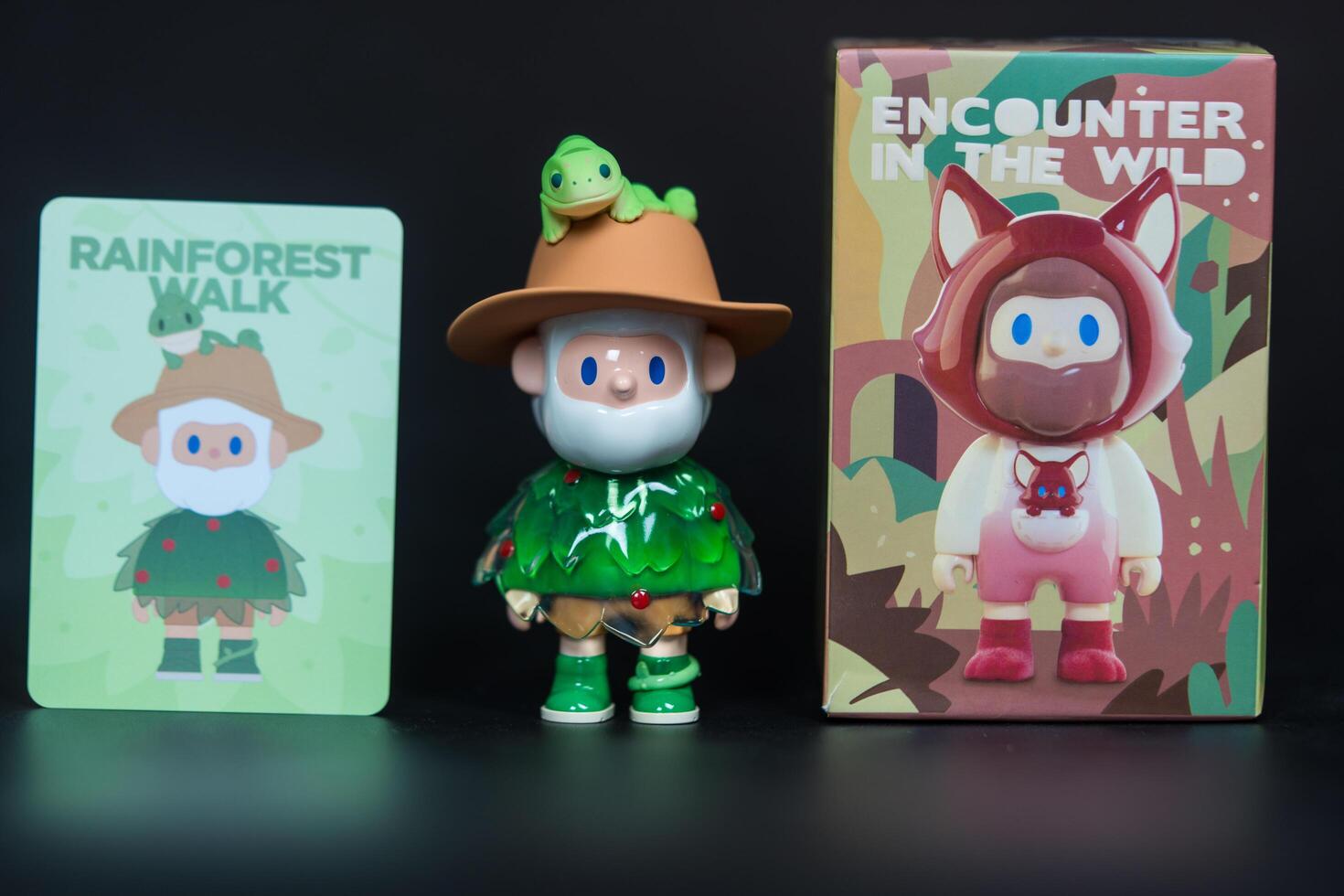 Bangkok, Thailand - June 27, 2025 Finding Unicorn FARMER BOB Encounter In The Wild Series Blind Box. photo