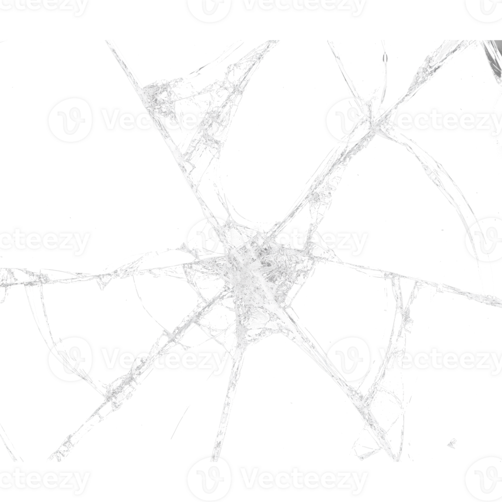 shattered realistic glass png