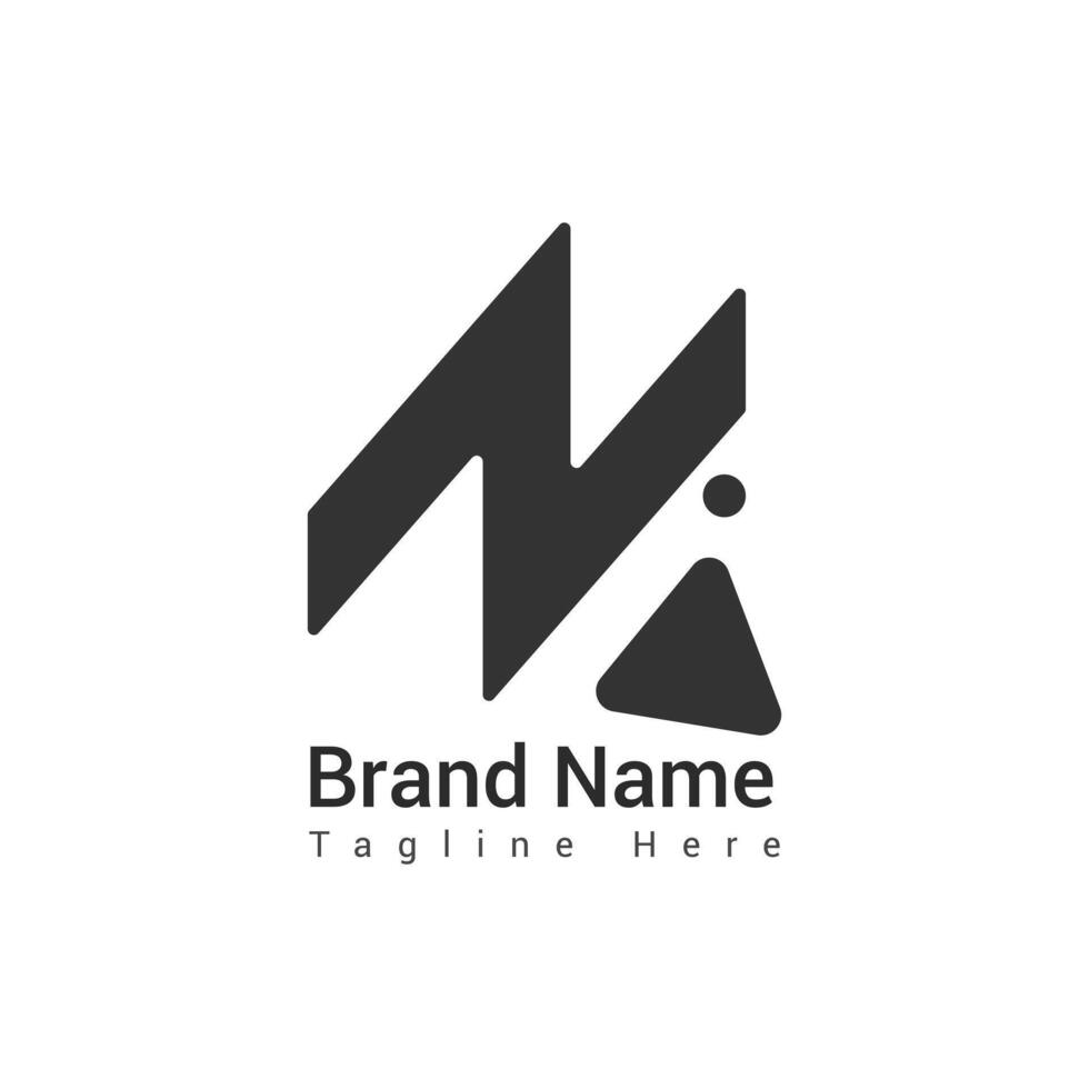 Modern abstract logo design featuring geometric shapes and text vector