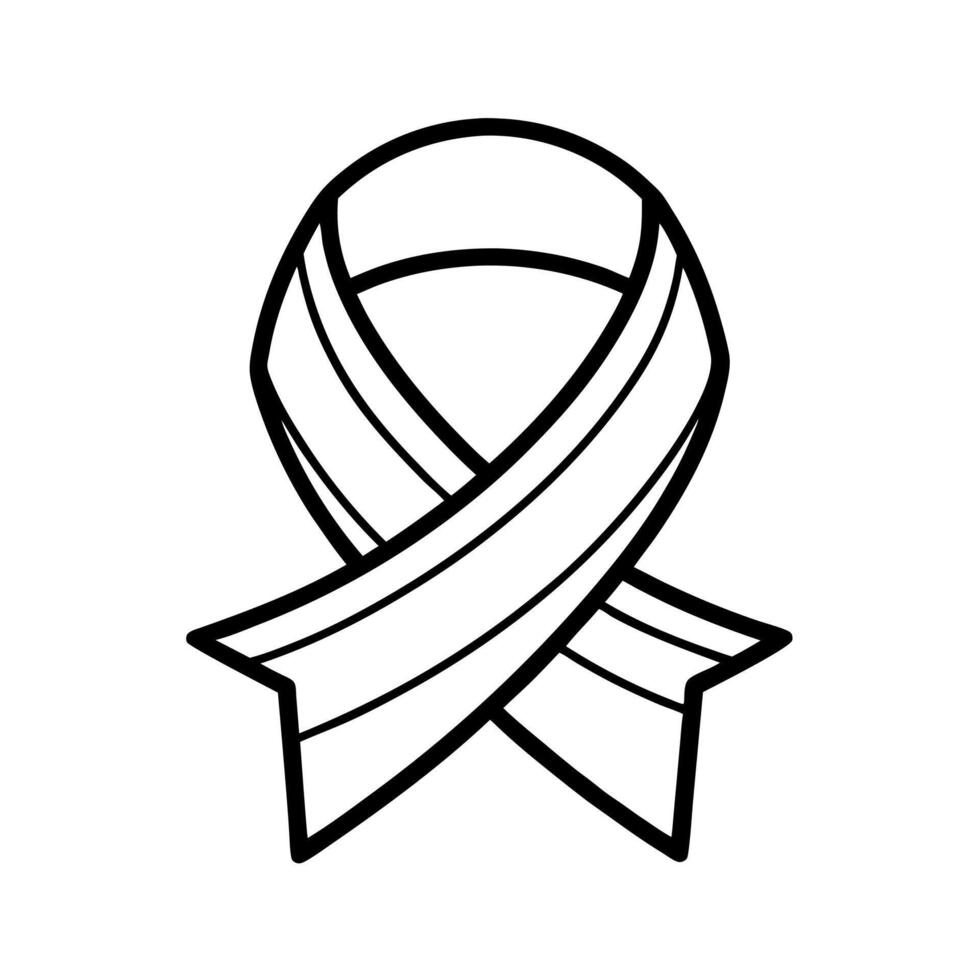 Ribbon Outline Line Art Vectors Clipart