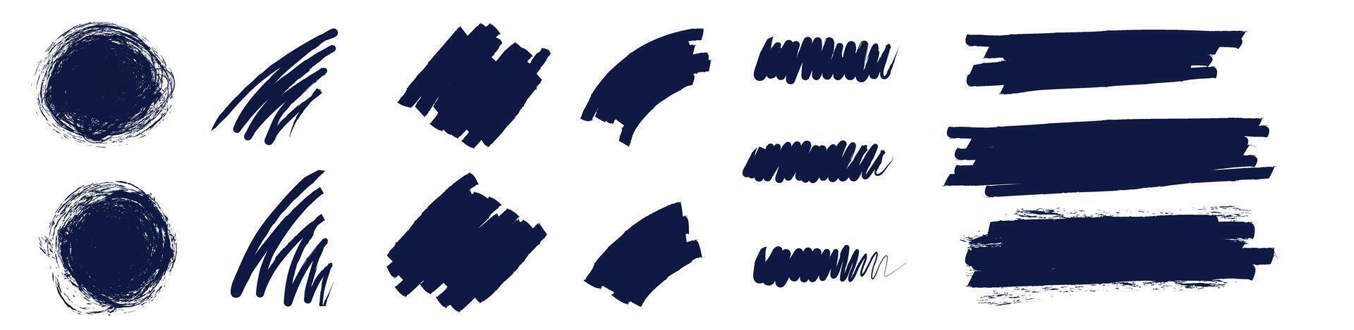 paint brush stroke hand drawing doodle vector