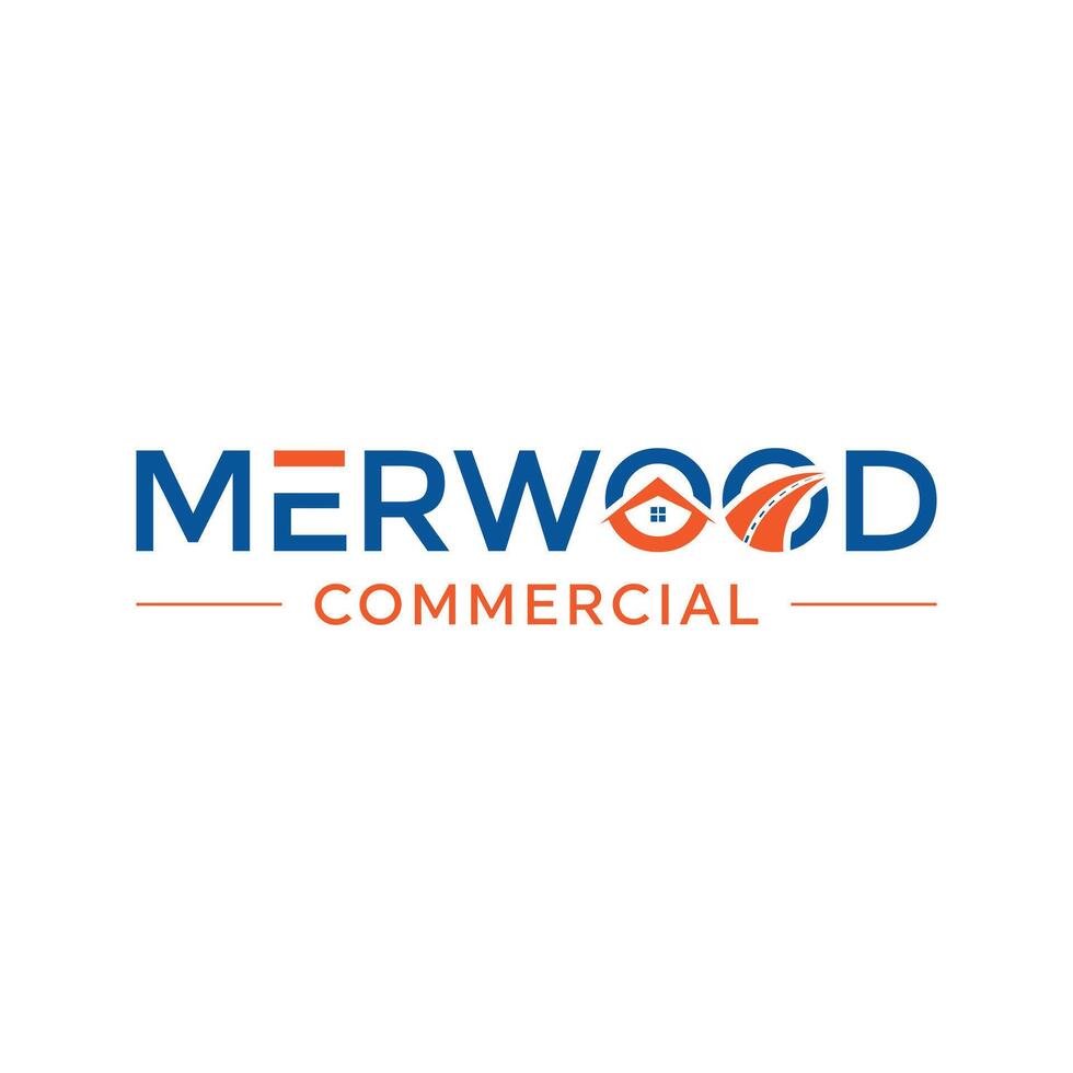 Merwood Commercial Logo for Real Estate Business vector
