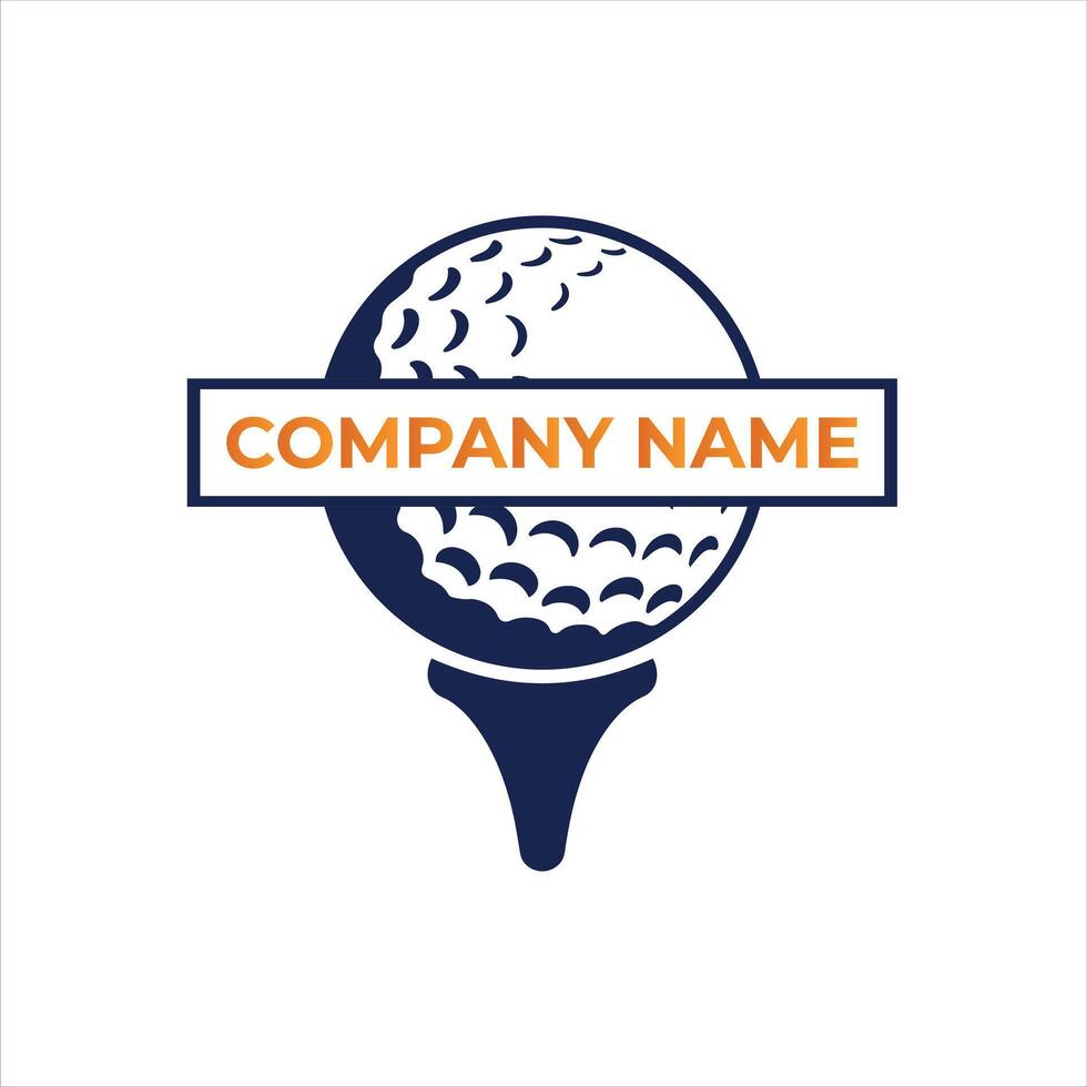 Elegant Golf Logo Design with Company Name for Branding and Identity vector