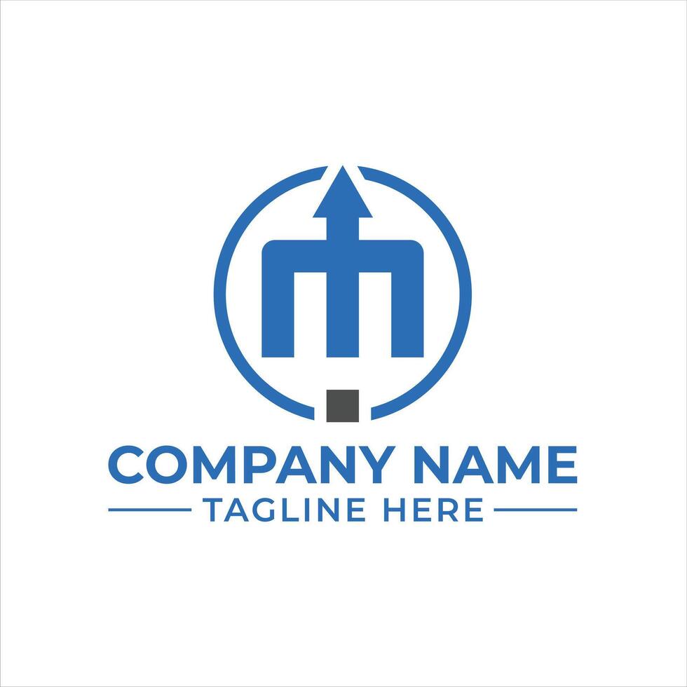 Modern Blue Arrow Logo Design for Company Identity and Branding Purposes vector