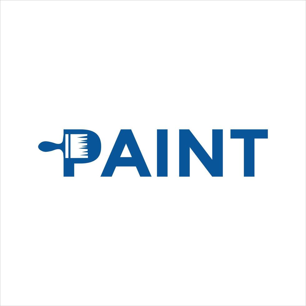Paint Brush Logo vector
