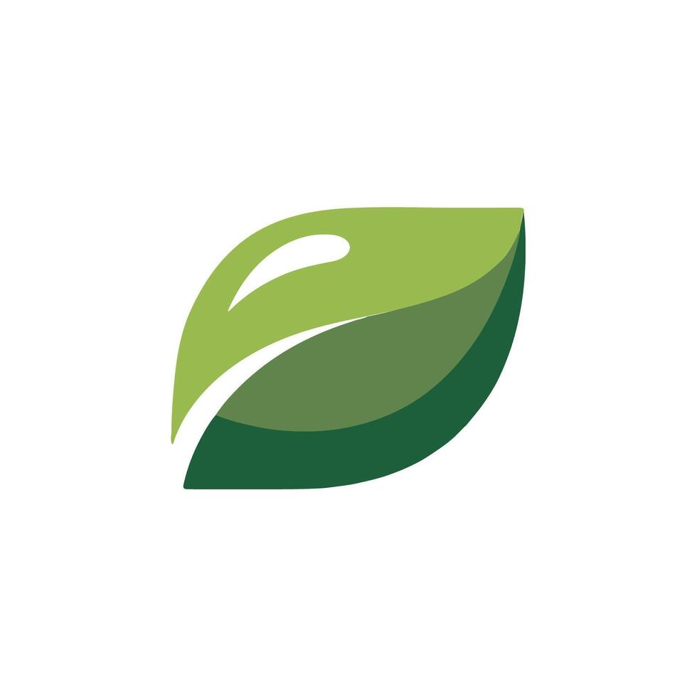 Nature Inspired Green Leaf Graphic Design vector