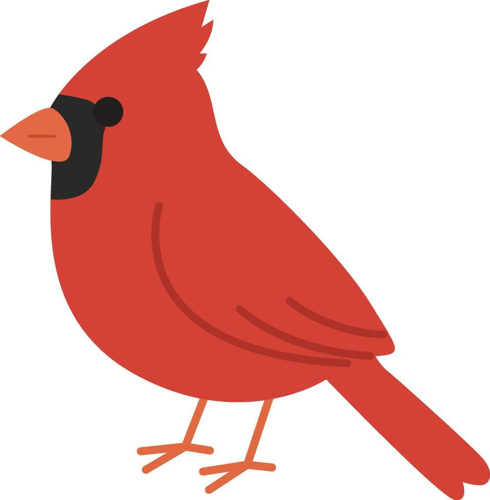 Cute cardinal bird. Perfect for nature blogs, winter themed designs, and Christmas promotions vector