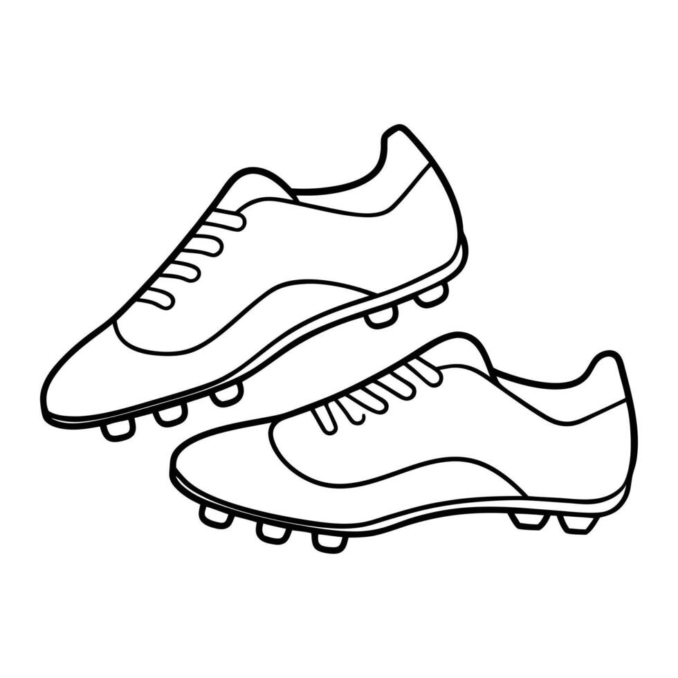 Clean Football Boots Illustration for Footwear Branding vector