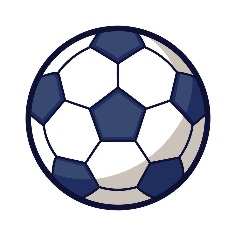 Classic Black and White Soccer Ball Illustration vector