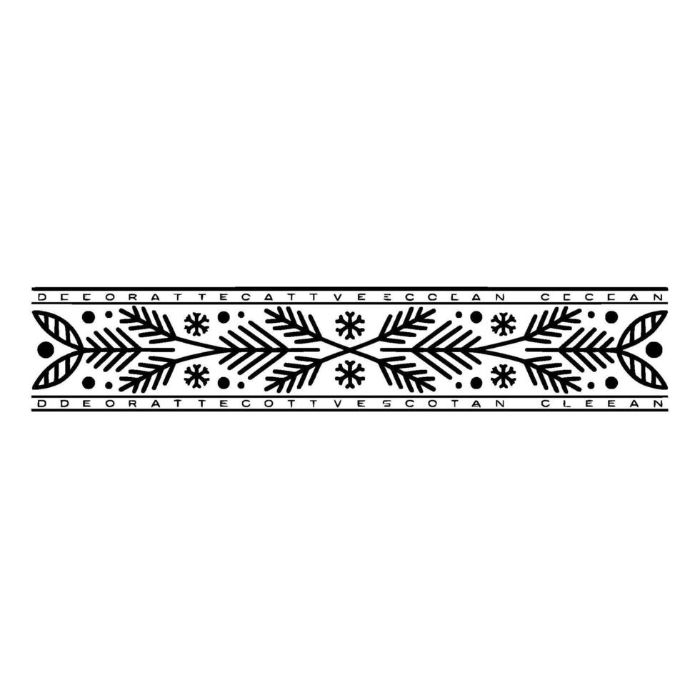 Black and White Ornamental Border vector