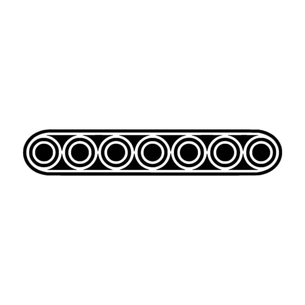 Minimalist Geometric Pattern with Circles Black White Element vector