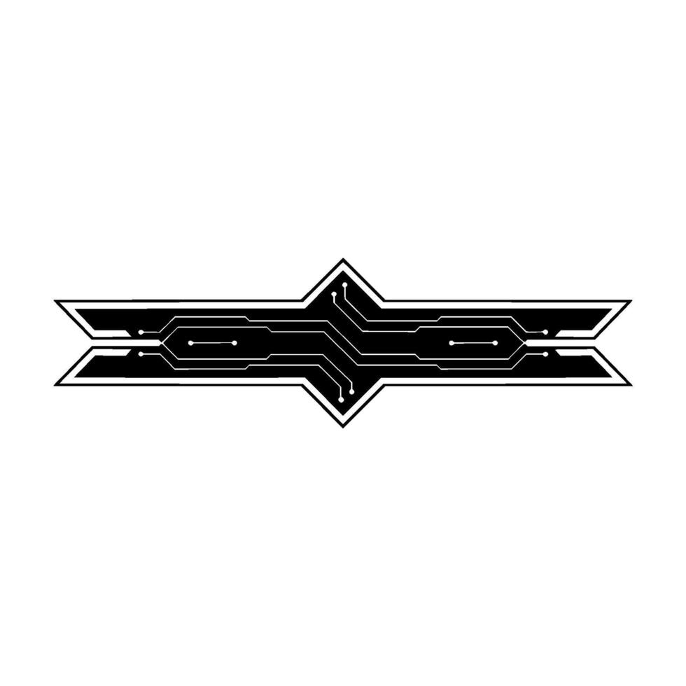 Abstract Circuit Board Element on White Background 1 vector