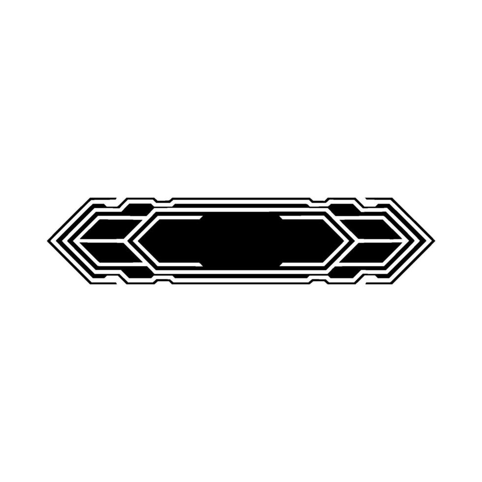 Futuristic Geometric Banner Minimalist Black White vector