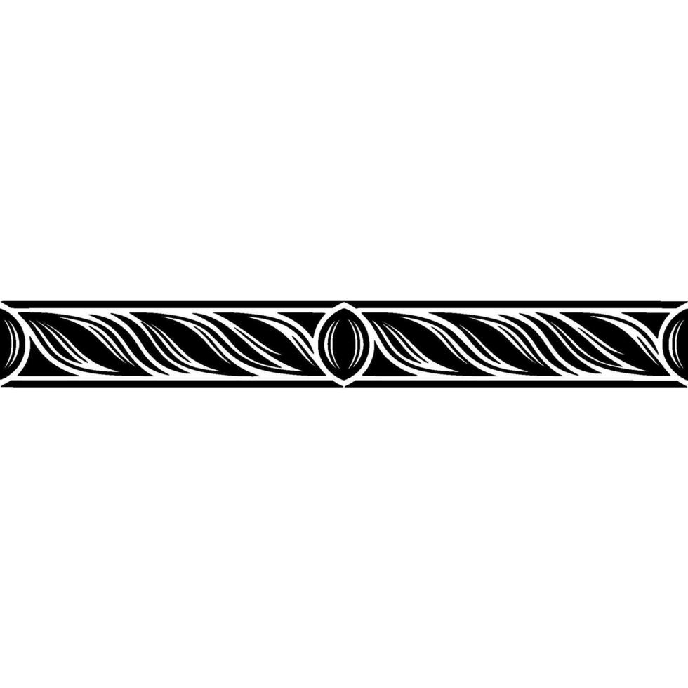 Elegant Black White Border Ornament on Gradient Background vector