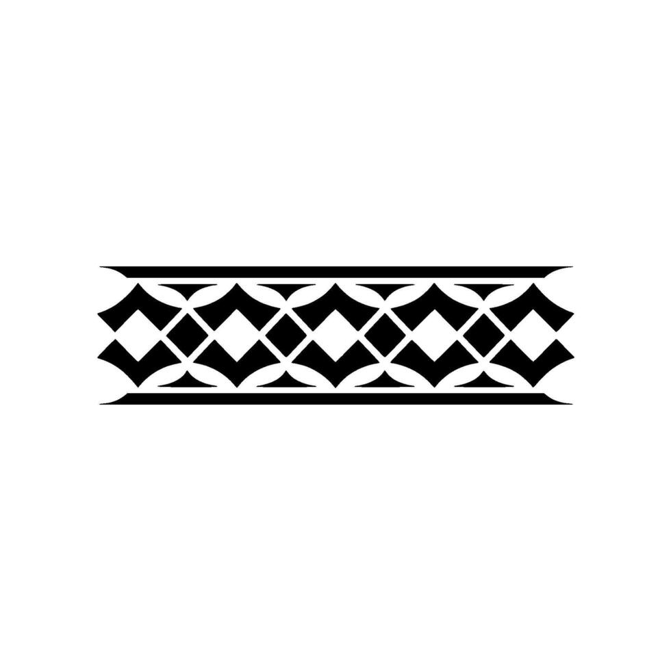 Geometric Black and White Border on Light Background - Monochrome vector